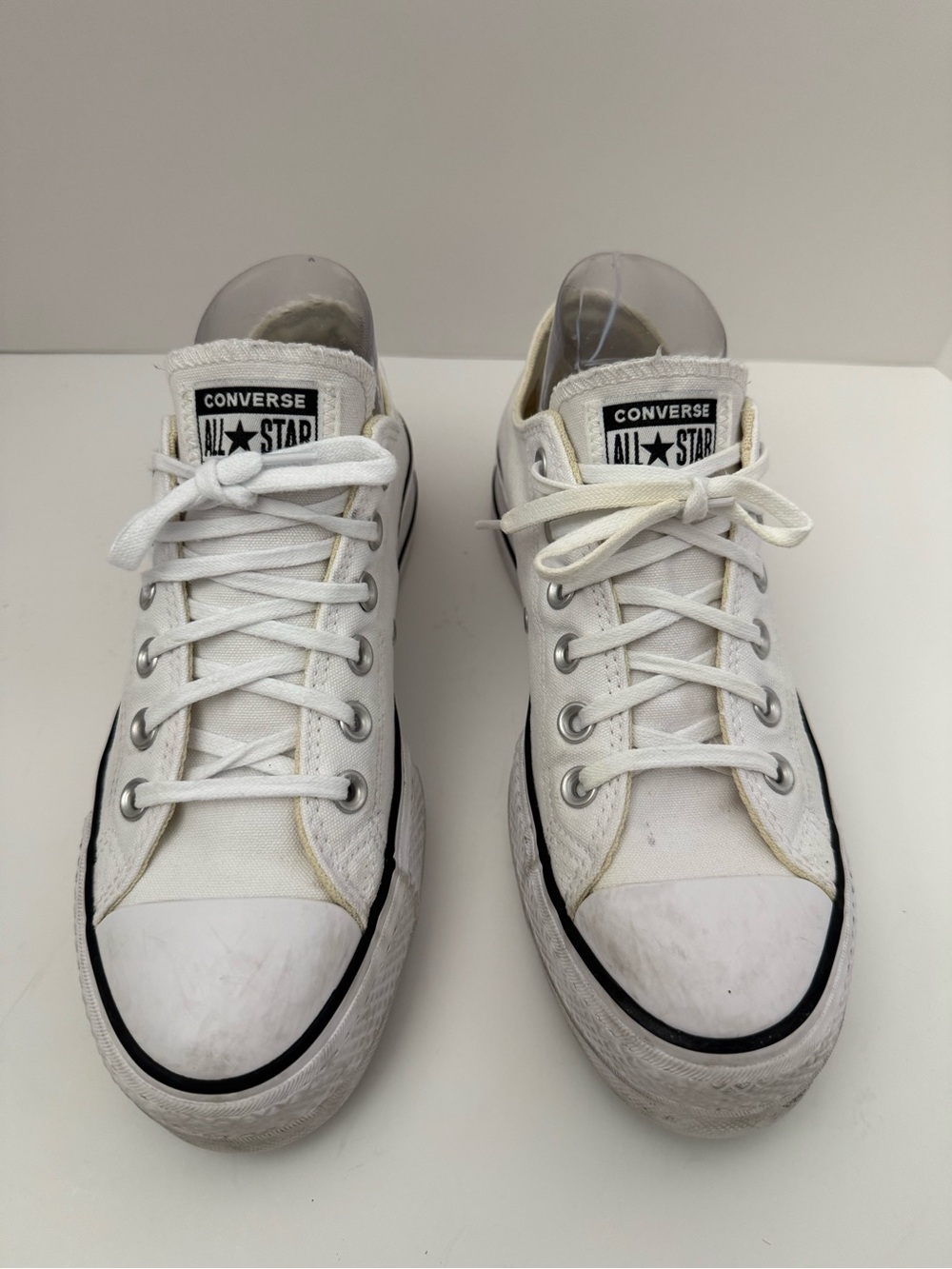 Converse Chuck Taylor All Star Lift Platform White Sneakers Women 7.5